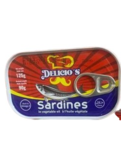 Delicio's Sardine 125g/Unit