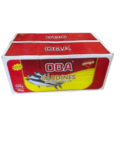Oba Sardines In Vegetable Oil 125g/Unit
